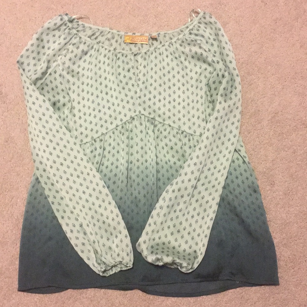 Princess vera wang shirt green/teal size small